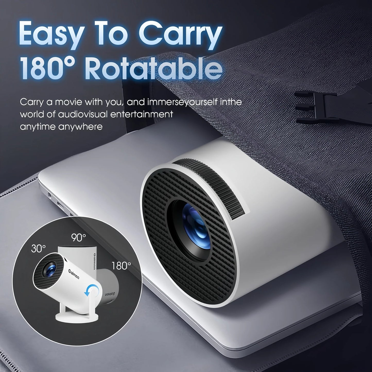 PocketBeam Smart 180° Projector